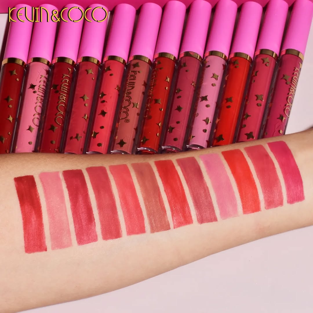 Set de 12 Labiales Mate Líquido - Kevin&Coco